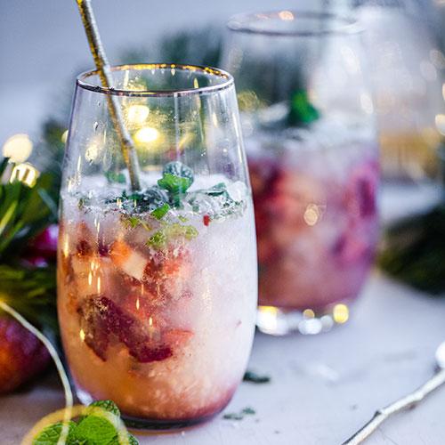 Gin smash festivo
