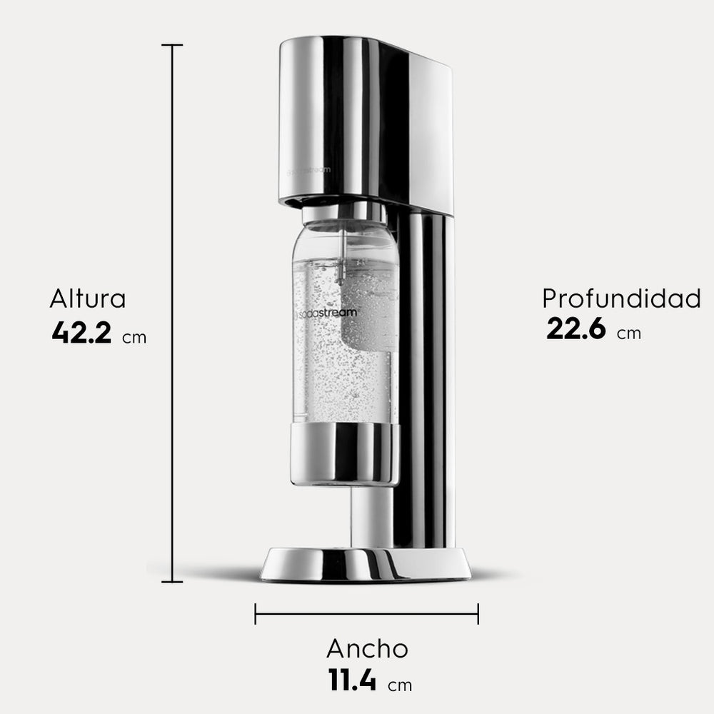 sodastream enso tamaño y dimensiones