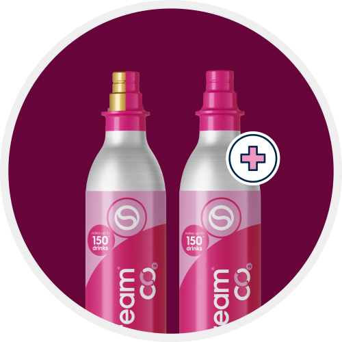 Cilindro de CO2 adicional CQC rosa Quick Connect Cylinder